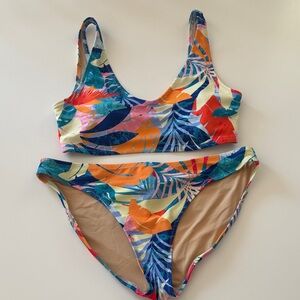 Old Navy Tropical Print Bikini - Multicolor